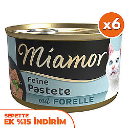 Miamor Pastete Alabalıklı Yetişkin Kedi Konservesi 85 Gr x 6 Adet - Miamor