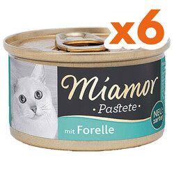 Miamor - Miamor Pastete Alabalıklı Yetişkin Kedi Konservesi 85 Gr x 6 Adet