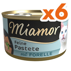 Miamor - Miamor Pastete Alabalıklı Yetişkin Kedi Konservesi 85 Gr x 6 Adet