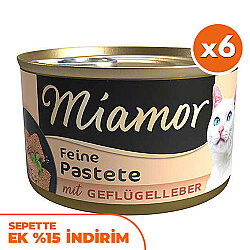 Miamor Pastete Ciğerli Yetişkin Kedi Konservesi 85 Gr x 6 Adet - Miamor