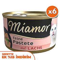 Miamor Pastete Somonlu Yetişkin Kedi Konservesi 85 Gr x 6 Adet - Miamor
