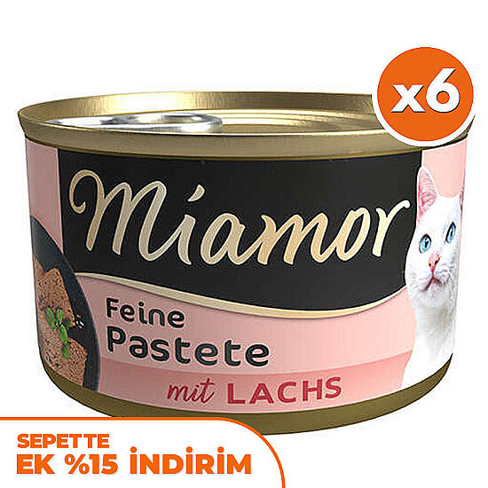 Miamor Pastete Somonlu Yetişkin Kedi Konservesi 85 Gr x 6 Adet - 1