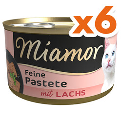 Miamor - Miamor Pastete Somonlu Yetişkin Kedi Konservesi 85 Gr x 6 Adet