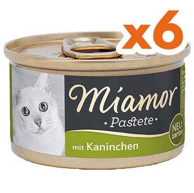 Miamor Pastete Tavşanlı Yetişkin Kedi Konservesi 85 Gr x 6 Adet
