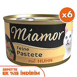 Miamor Pastete Tavuklu Yetişkin Kedi Konservesi 85 Gr x 6 Adet - Miamor