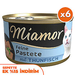Miamor Pastete Ton Balıklı Yetişkin Kedi Konservesi 85 Gr x 6 Adet - Miamor