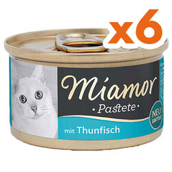 Miamor - Miamor Pastete Ton Balıklı Yetişkin Kedi Konservesi 85 Gr x 6 Adet
