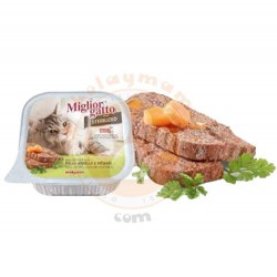Miglior Gatto Kısırlaştırılmış Tavuk, Kuzu ve Sebze Kedi Yaş Maması 100 Gr - Miglior Gatto
