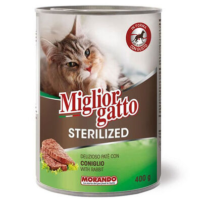 Miglior Gatto Sterilised Tavşanlı Kısırlaştırılmış Kedi Konservesi 400 Gr