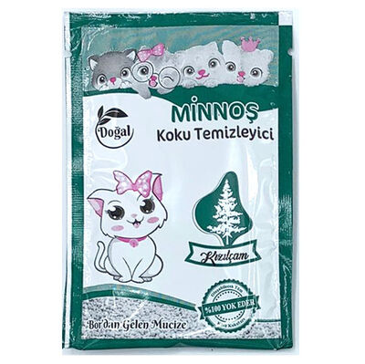 Minnoş Kızılçam Kedi Kumu Koku Giderici Pudra Kokusuz 25 Gr