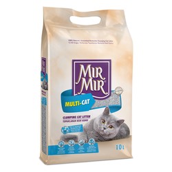 Mırmır - Mırmır Poşet Multi-Cat Birden Fazla Kedi İçin Topaklanan Kedi Kumu 10 Lt