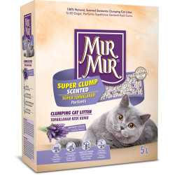 Mırmır - Mırmır Kutu Super Clump Scented Lavantalı Süper Topaklanan Kedi Kumu 5 Lt