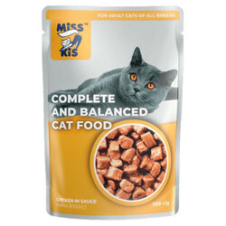 Miss Kis - Miss Kis Tavuklu Adult Kedi Yaş Maması Gravy 100 Gr