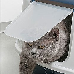 Moderna C230 Flip Cat Large Kapalı Kedi Tuvaleti 50 Cm (Lacivert) - 4