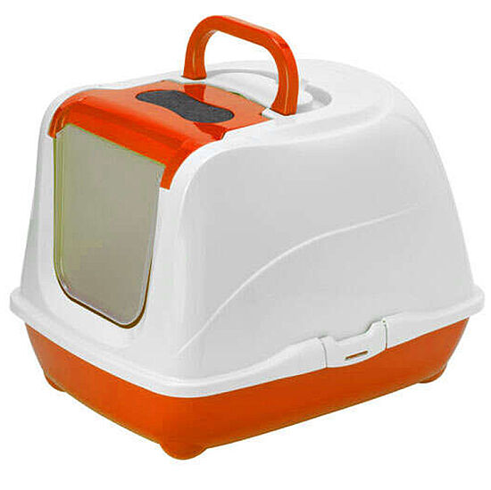 Moderna C230 Flip Cat Large Kapalı Kedi Tuvaleti 50 Cm ( Turuncu ) - 1