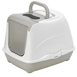 Moderna C240 Flip Cat Jumbo Kapalı Kedi Tuvaleti 57 Cm (Krem) - Moderna
