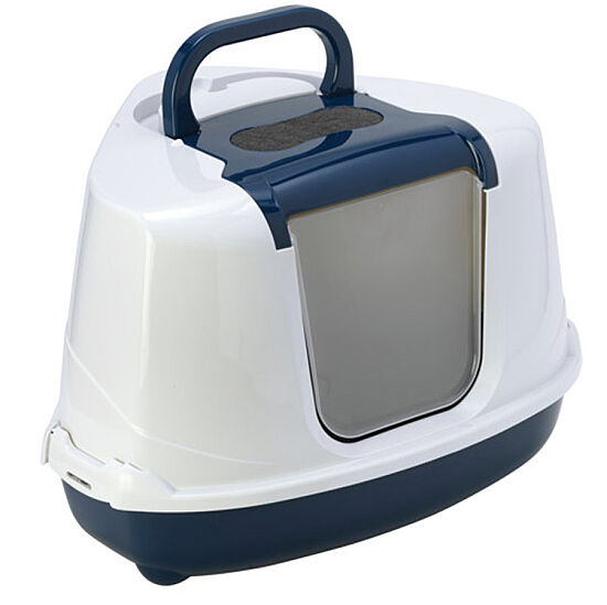 Moderna C250 Flip Corner Köşeli Kedi Tuvaleti 44x56x36cm (Lacivert) - 2