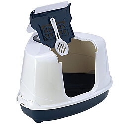 Moderna C250 Flip Corner Köşeli Kedi Tuvaleti 44x56x36cm (Lacivert) - 3