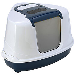 Moderna C250 Flip Corner Köşeli Kedi Tuvaleti 44x56x36cm (Lacivert) - Moderna