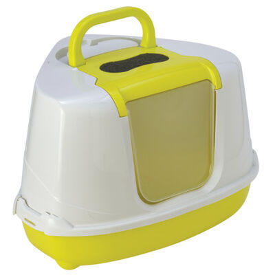 Moderna C250 Flip Corner Köşeli Kedi Tuvaleti 44x56x36cm (Sarı)