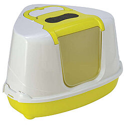 Moderna C250 Flip Corner Köşeli Kedi Tuvaleti 44x56x36cm (Sarı) - Moderna
