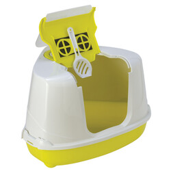 Moderna C250 Flip Corner Köşeli Kedi Tuvaleti 44x56x36cm (Sarı) - Thumbnail