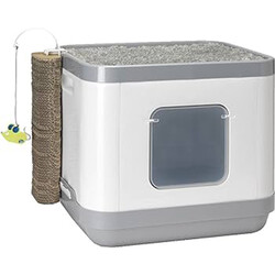 Moderna Cat Consept Çok İşlevli Kedi Evi (Tuvalet-Tırmalama-Yatak) - 2