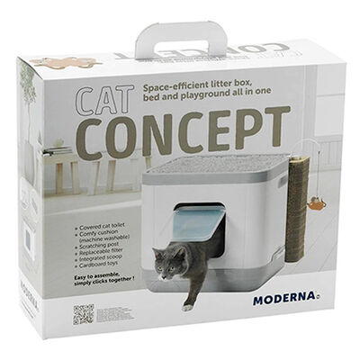 Moderna Cat Consept Çok İşlevli Kedi Evi (Tuvalet-Tırmalama-Yatak) - 5