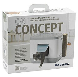 Moderna Cat Consept Çok İşlevli Kedi Evi (Tuvalet-Tırmalama-Yatak) - 3