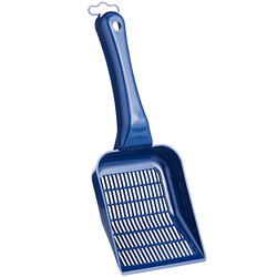 Moderna İnce Elekli Kedi Kumu Küreği - Lacivert - 3