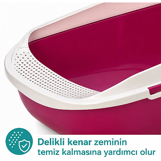 Moderna Megatray Elekli Kedi Tuvaleti Fuşya 66 Cm - 3