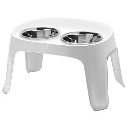 Moderna Skybar Large İkili Mama Kabı - Beyaz 2 x 3300 ML - Moderna