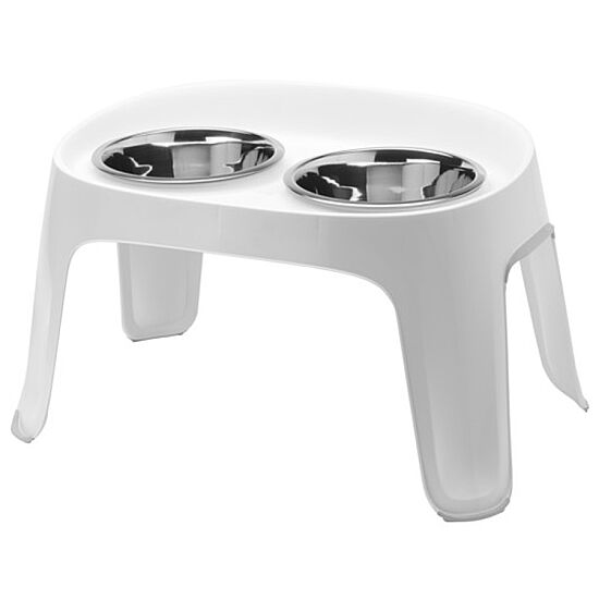 Moderna Skybar Large İkili Mama Kabı - Beyaz 2 x 3300 ML - 1