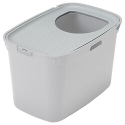 Moderna - Moderna Top Cat Üstten Girişli Kapalı Kedi Tuvaleti 59 Cm ( Bej / Beyaz )