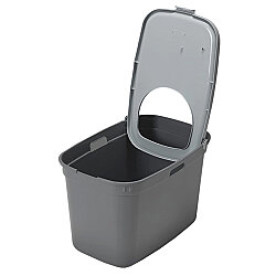 Moderna Top Cat Üstten Girişli Kapalı Kedi Tuvaleti 59 Cm ( Gri ) - 2