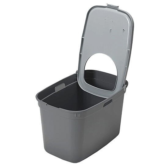 Moderna Top Cat Üstten Girişli Kapalı Kedi Tuvaleti 59 Cm ( Gri ) - 2