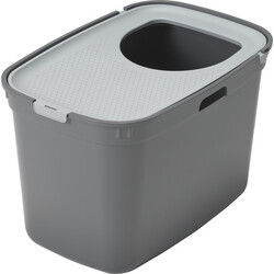 Moderna - Moderna Top Cat Üstten Girişli Kapalı Kedi Tuvaleti 59 Cm ( Cool Grey / Gri )