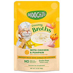 Moochie Tavuk Etli ve Balkabaklı Tahılsız Kedi Çorbası 40 Gr - Moochie