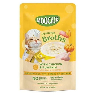 Moochie Tavuk Etli ve Balkabaklı Tahılsız Kedi Çorbası 40 Gr