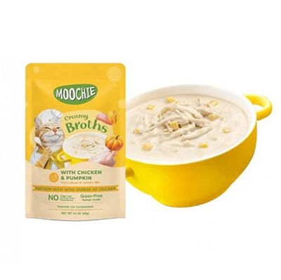 Moochie Tavuk Etli ve Balkabaklı Tahılsız Kedi Çorbası 40 Gr