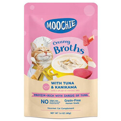 Moochie - Moochie Ton Balıklı ve Kanikama Tahılsız Kedi Çorbası 40 Gr