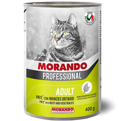 Morando - Morando Pate Biftek ve Sebzeli Kedi Konservesi 400 Gr