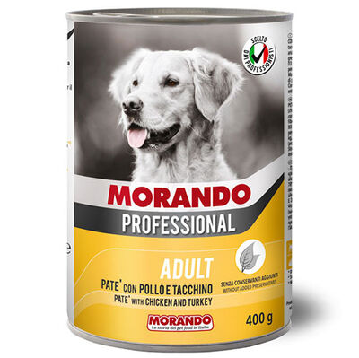 Morando Pate Tavuk ve Hindi Köpek Yaş Maması 400 Gr