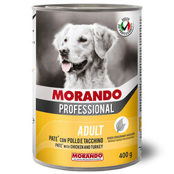 Morando - Morando Pate Tavuk ve Hindi Köpek Yaş Maması 400 Gr