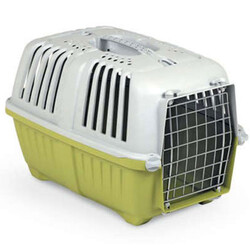 MPS - MPS Pratiko No: 1 Metal Kapılı Kedi ve Küçük Irk Köpek Taşıma Çantası Yeşil