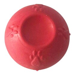Multi Magic - Multi Magic Kauçuk Küçük Irk Köpek Kemirme Top Oyuncağı 4,5 Cm - Kırmızı