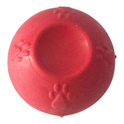 Multi Magic Kauçuk Küçük Irk Köpek Kemirme Top Oyuncağı 4,5 Cm - Kırmızı - Multi Magic