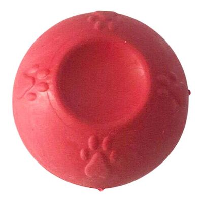 Multi Magic Kauçuk Küçük Irk Köpek Kemirme Top Oyuncağı 4,5 Cm - Kırmızı