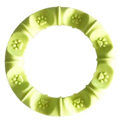 Multi Magic Kauçuk Küçük ve Orta Irk Halka Köpek Kemirme Oyuncağı 11 Cm - Sarı - Multi Magic