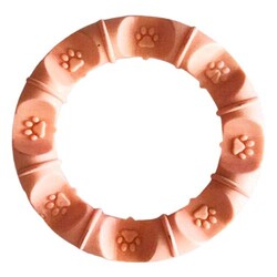 Multi Magic Kauçuk Küçük ve Orta Irk Halka Köpek Kemirme Oyuncağı 11 Cm - Yavruağzı - Multi Magic